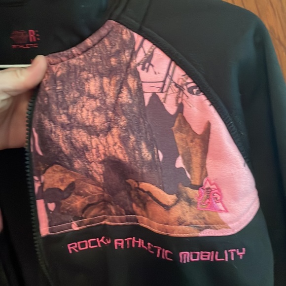 Women’s Medium Rocky Brand Zip Up Jacket pink Camo - Picture 2 of 6